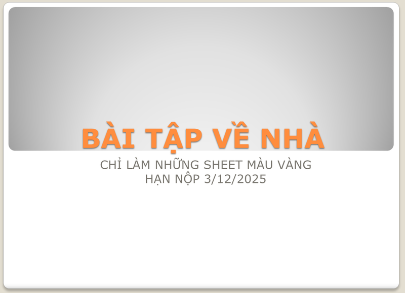 Bài tập về nhà phần 1